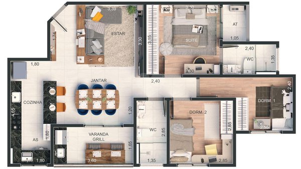 Apartamento 82m² 4