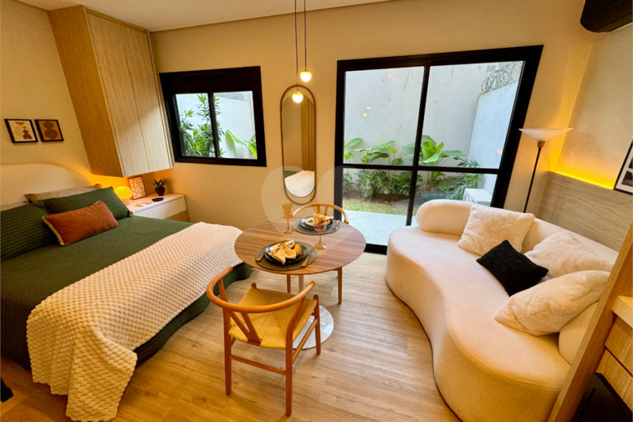 Apartamento garden para venda em Chácara Santo Antônio (Zona Sul) com 1 quarto, sendo 1 suíte , 39m²