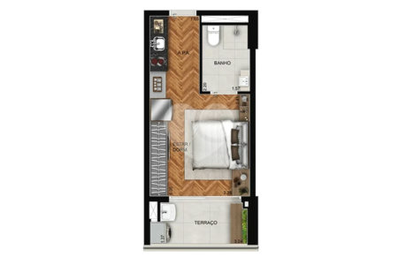 Studio à venda com 1 quarto em Parada Inglesa, São Paulo, SP