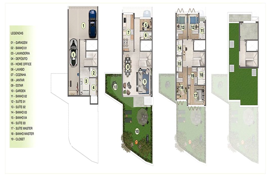 Casa à venda com 4 suítes no condomínio Jockey Family House, São Paulo - SP