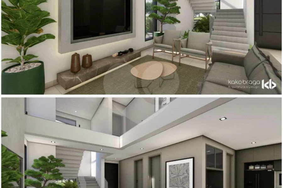 Casa em construção com 3 suítes no Condomínio Damha 2, na cidade de Piracicaba - SP.