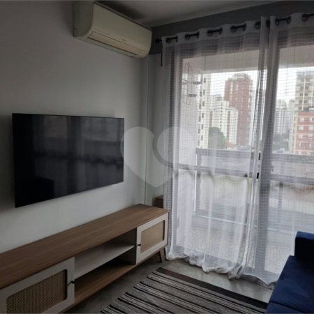 Apartamento moderno e mobiliado, 1 dormitório 1 banheiro, sala de star com varanda, cozinha americana, na Vila Olímpia.