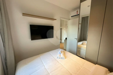 Studio HIS2 mobiliado 38m² na Liberdade, lazer completo, pronto para morar.