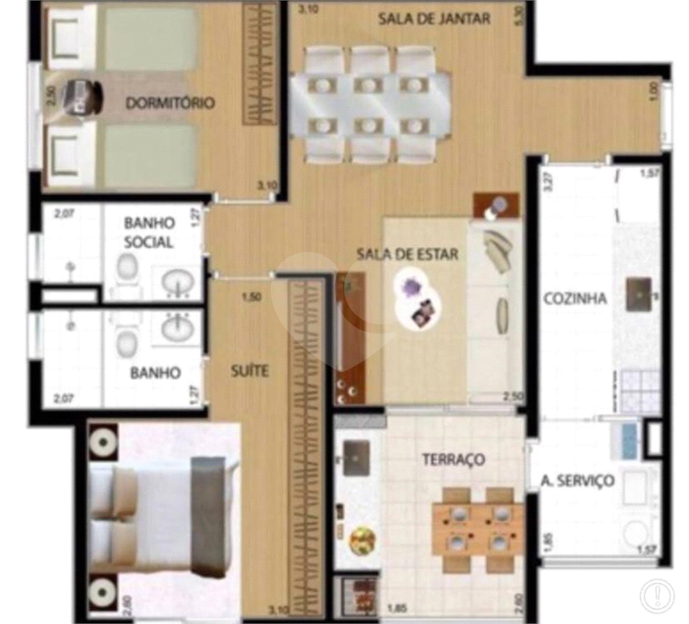 Apartamento à venda Vila Gumercindo - 2 dormitórios, 1 suíte, 1 vaga