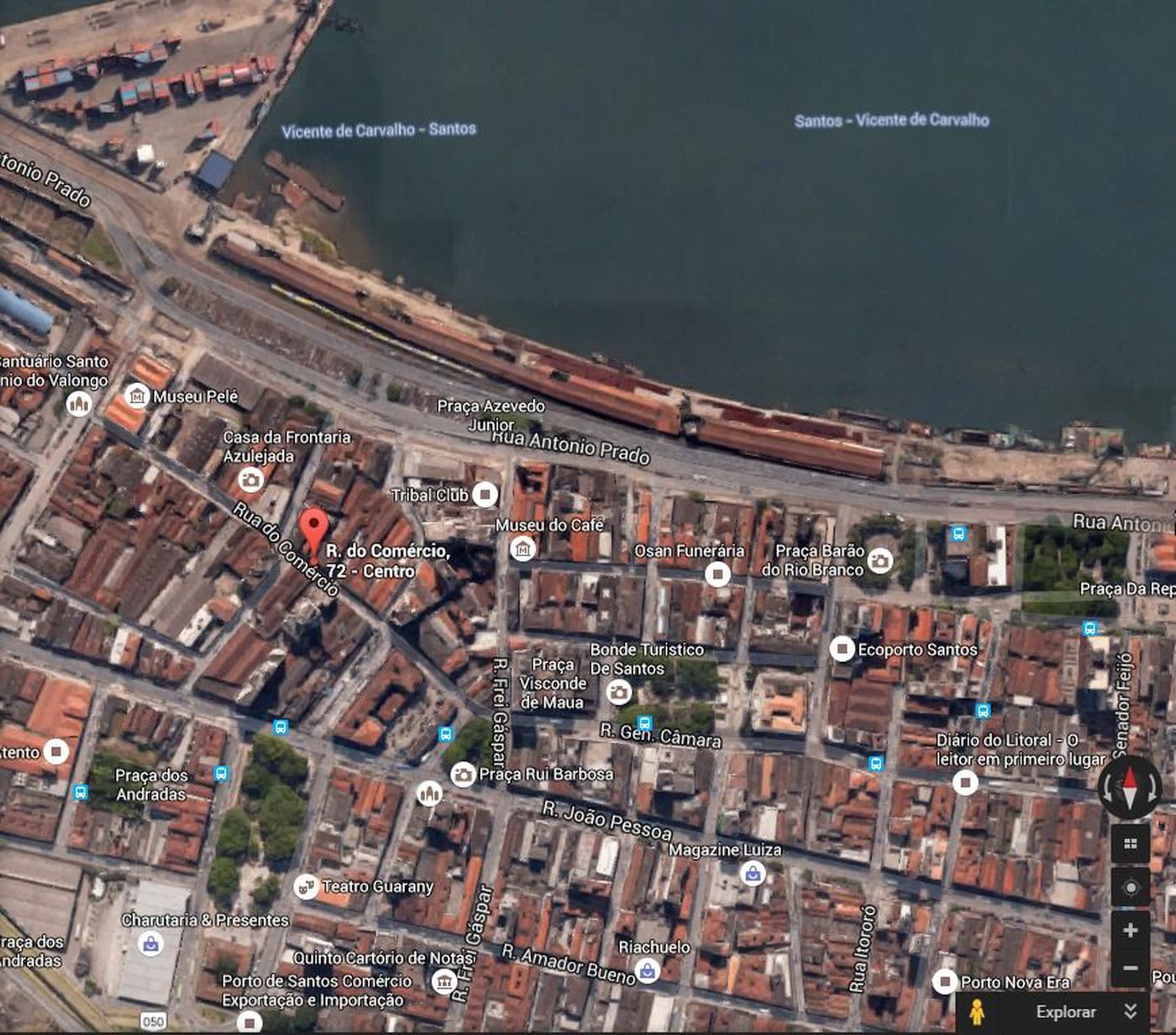 Terreno à venda, 1098 m² por R$ 4.000.000,00 - Centro - Santos/SP