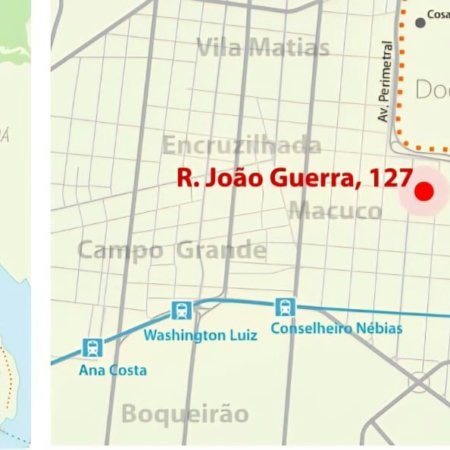 Terreno para alugar, 1250 m² por R$ 30.796,00 - Macuco - Santos/SP