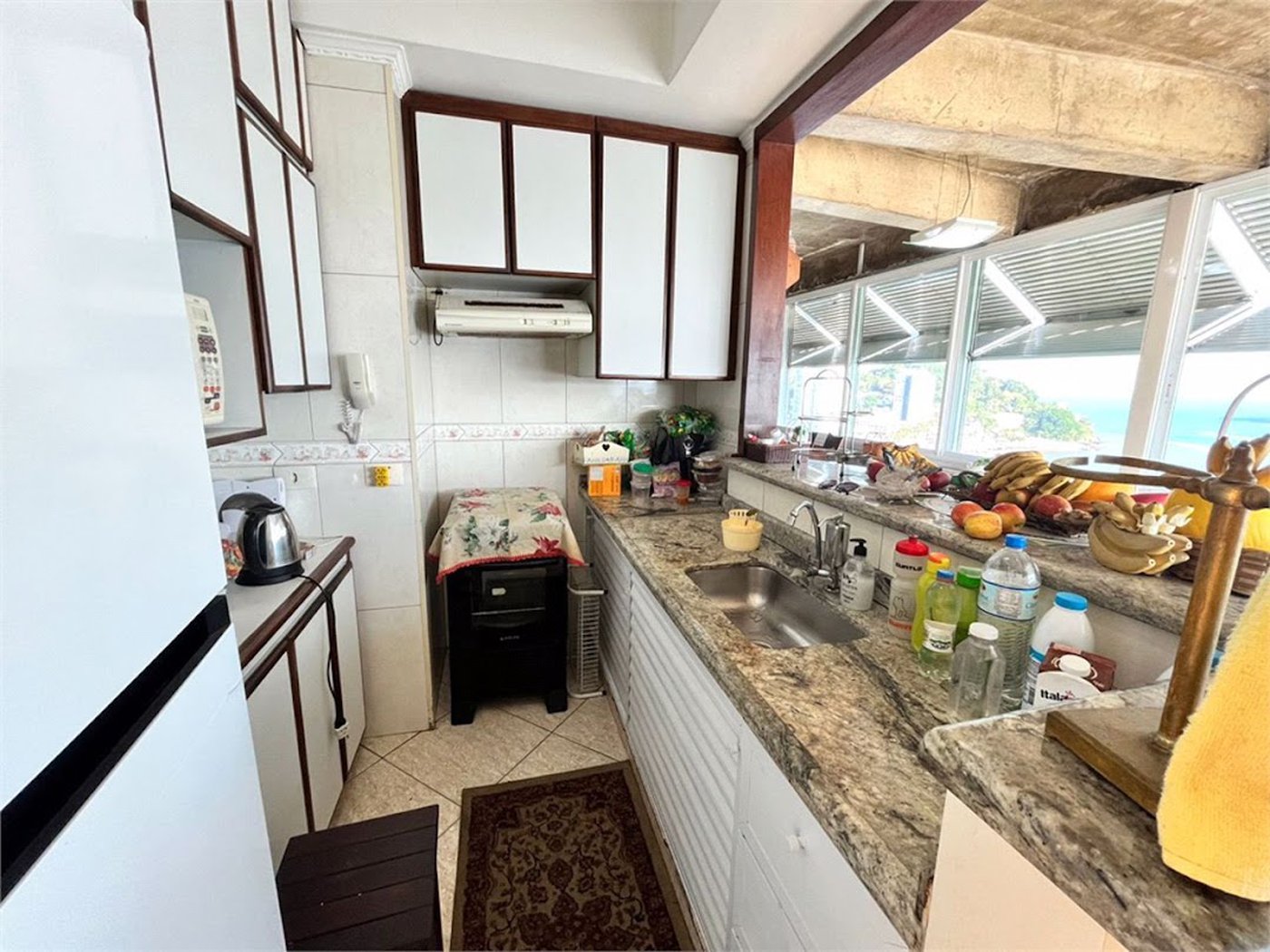 apartamento pé na areia com vista total para o mar em são vicente