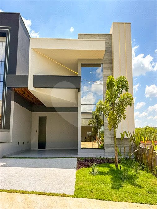 Casa Térrea Evidências - Indaiatuba/SP - R$ 1.950.000,00 - Área Total 307,33 m² - Área Construída 201,90 m² - TÉRREA - 03 suítes sendo a master com closet; Escritório; Lavabo; Cozinha com cooktop, forno, micro-ondas e coifa; Móveis planejados na hall de entrada, sala, escritório, cozinha, gourmet, s