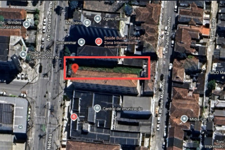 Terreno à venda, 500 m² por R$ 1.500.000,00 - Vila Matias - Santos/SP