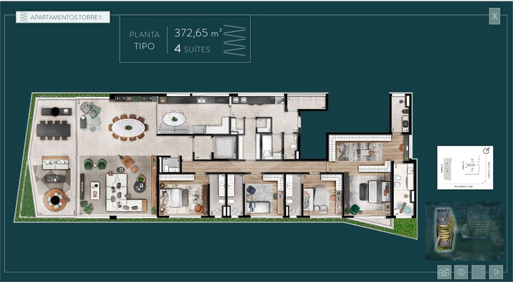 Apartamento à venda com 4 suítes em Jardim Paulista, São Paulo, SP