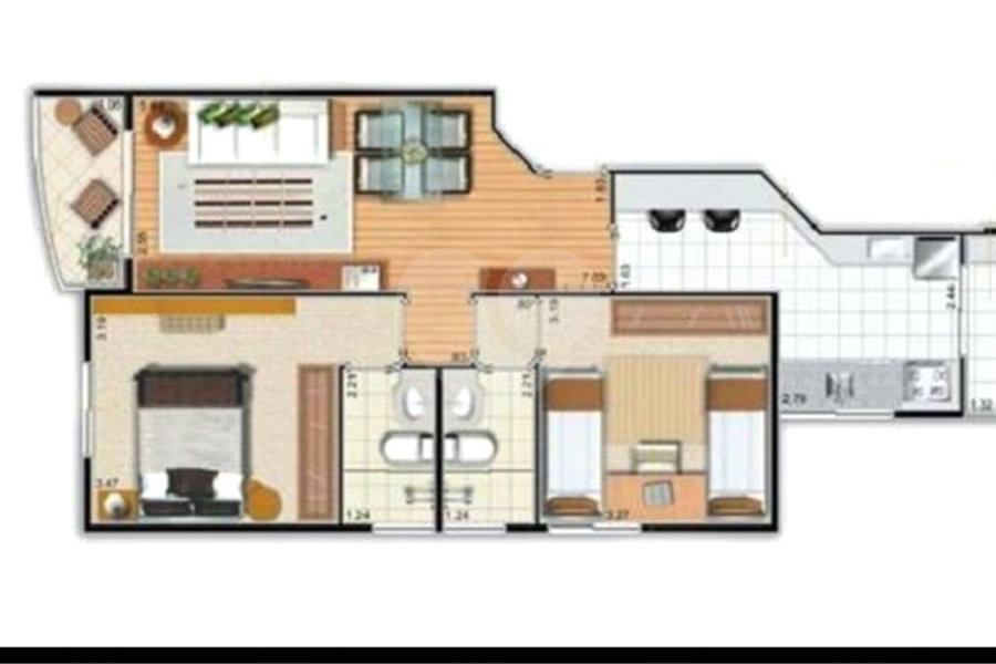 Apartamento à venda com 2 suítes em Santana, São Paulo, SP