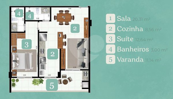 Apartamento 65m² 3