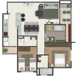 Apartamento à venda com 3 quartos, sendo 1 suíte, em Parque Campolim, Sorocaba, SP