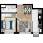 Apartamento à venda com 1 quarto em Vila Suissa, Mogi das Cruzes, SP