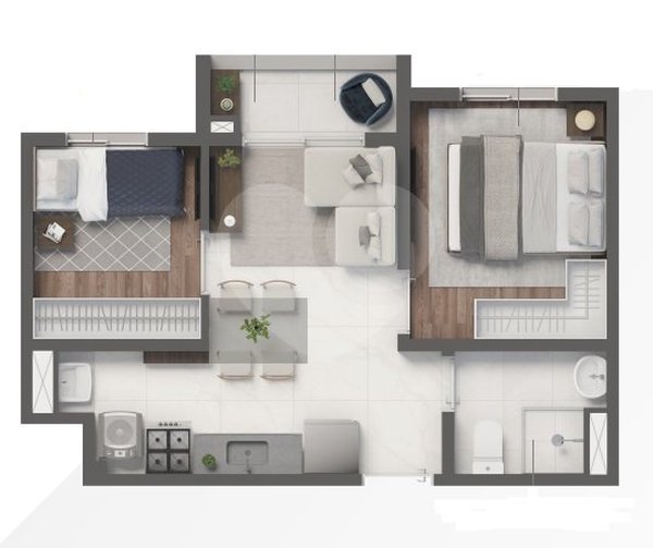 Apartamento 33m² 4
