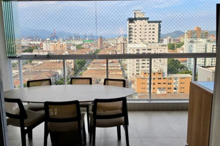 Apartamento com 3 dormitórios à venda, 129 m² por R$ 1.890.000,00 - Aparecida - Santos/SP