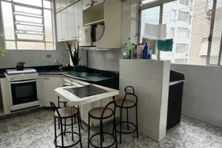 Apartamento para alugar, 110 m² por R$ 5.000,02 - Boqueirão - Santos/SP