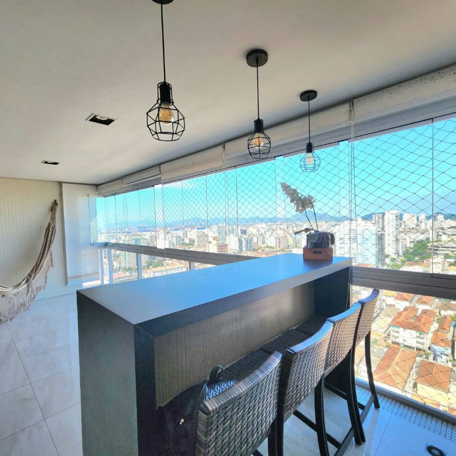 Apartamento com 3 dormitórios à venda, 155 m² por R$ 2.379.000,00 - Embaré - Santos/SP