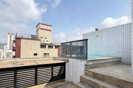 Cobertura com 1 dormitório à venda, 112 m² por R$ 921.000,00 - Pompéia - Santos/SP