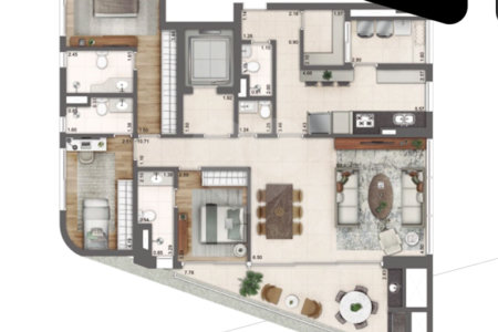 Apartamento à venda com 3 suítes em Vila Olímpia, São Paulo, SP