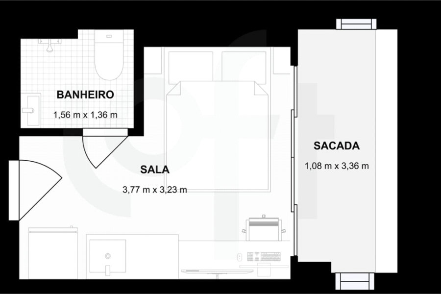 Studio à venda com 1 quarto em Jardim América, São Paulo, SP