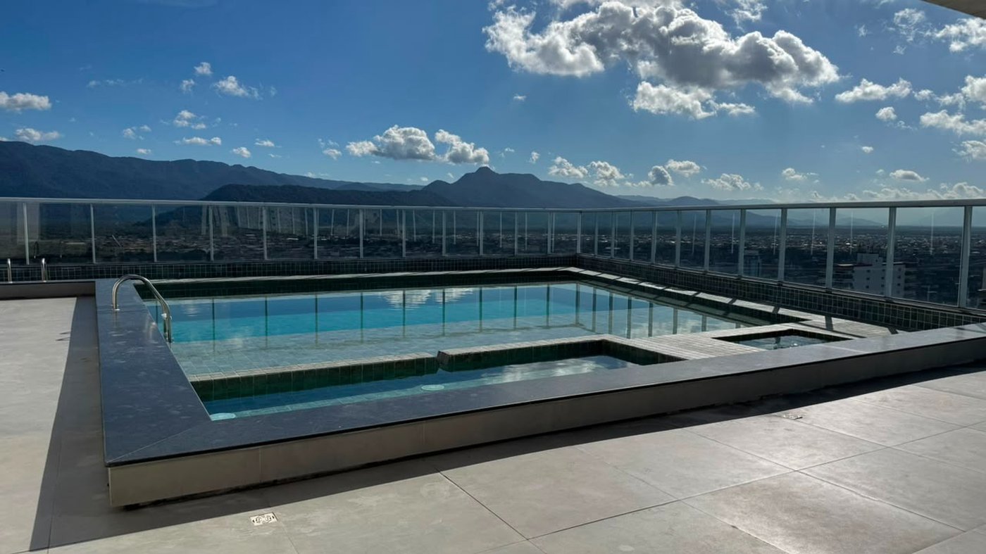Apartamento à venda com 1 suíte em Caiçara, Praia Grande, SP