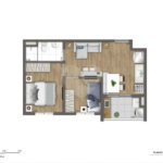 Apartamento à venda com 2 quartos, sendo 1 suíte, em Campo Grande, São Paulo, SP