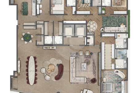 Apartamento à venda com 4 suítes em Indianópolis, São Paulo, SP