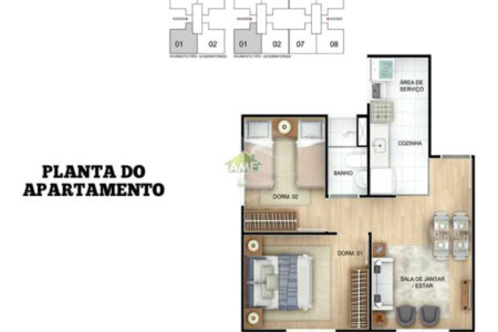 Apartamento à venda com 2 quartos em Guaratiba, Rio de Janeiro, RJ