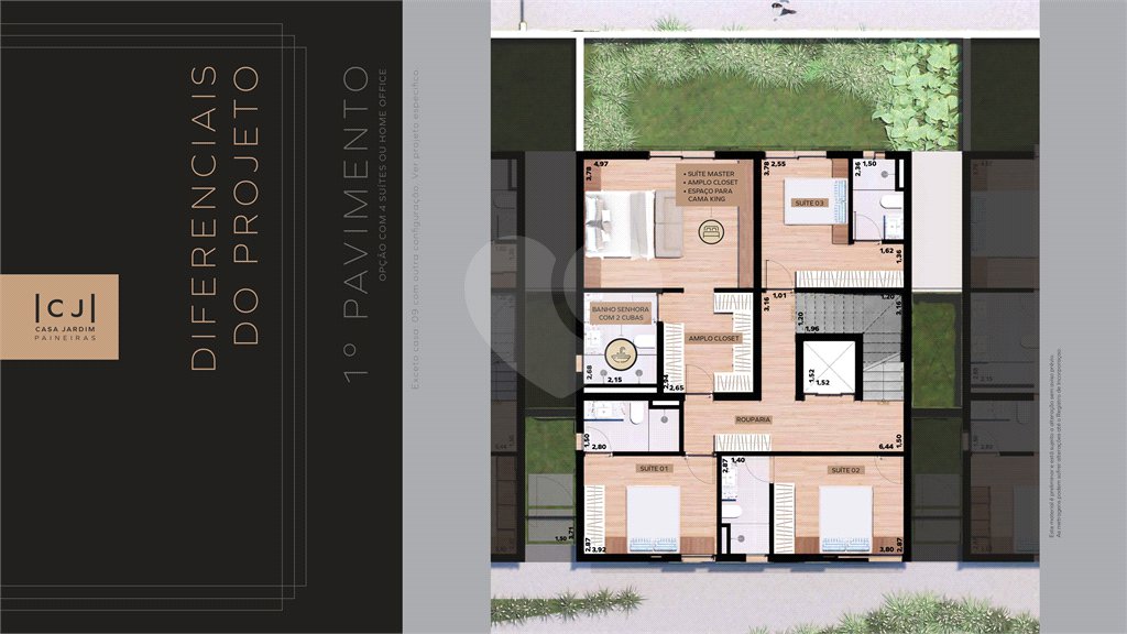 Casa à venda com 4 suítes no condomínio Casa Jardim Paineiras, São Paulo - SP
