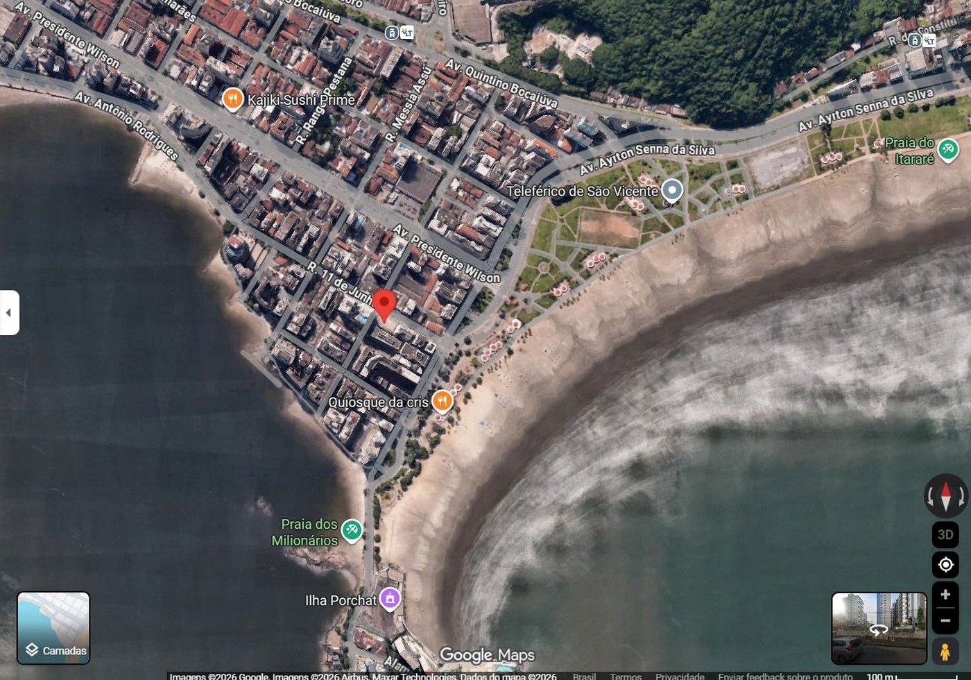 Terreno para alugar, 860 m² - Itararé - São Vicente/SP