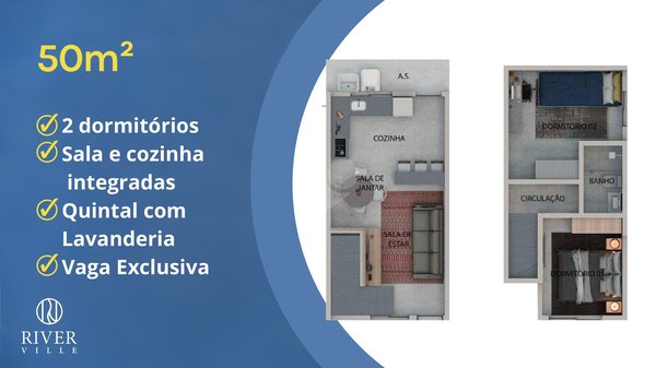 Casa 50m² 2