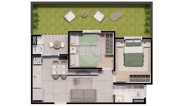 Apartamento 59m² 6