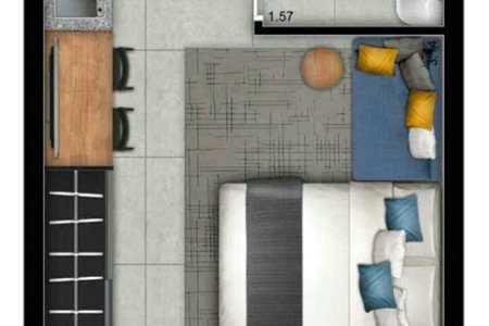 Apartamento à venda com 1 suíte em Pinheiros, São Paulo, SP