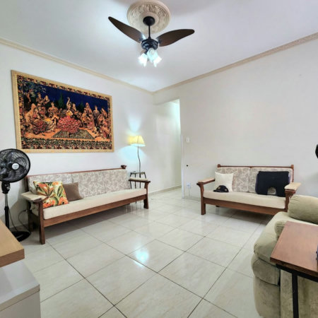 Apartamento próximo da praia com 2 dormitórios à venda, 85 m² por R$ 449.000 - Gonzaga - Santos/SP