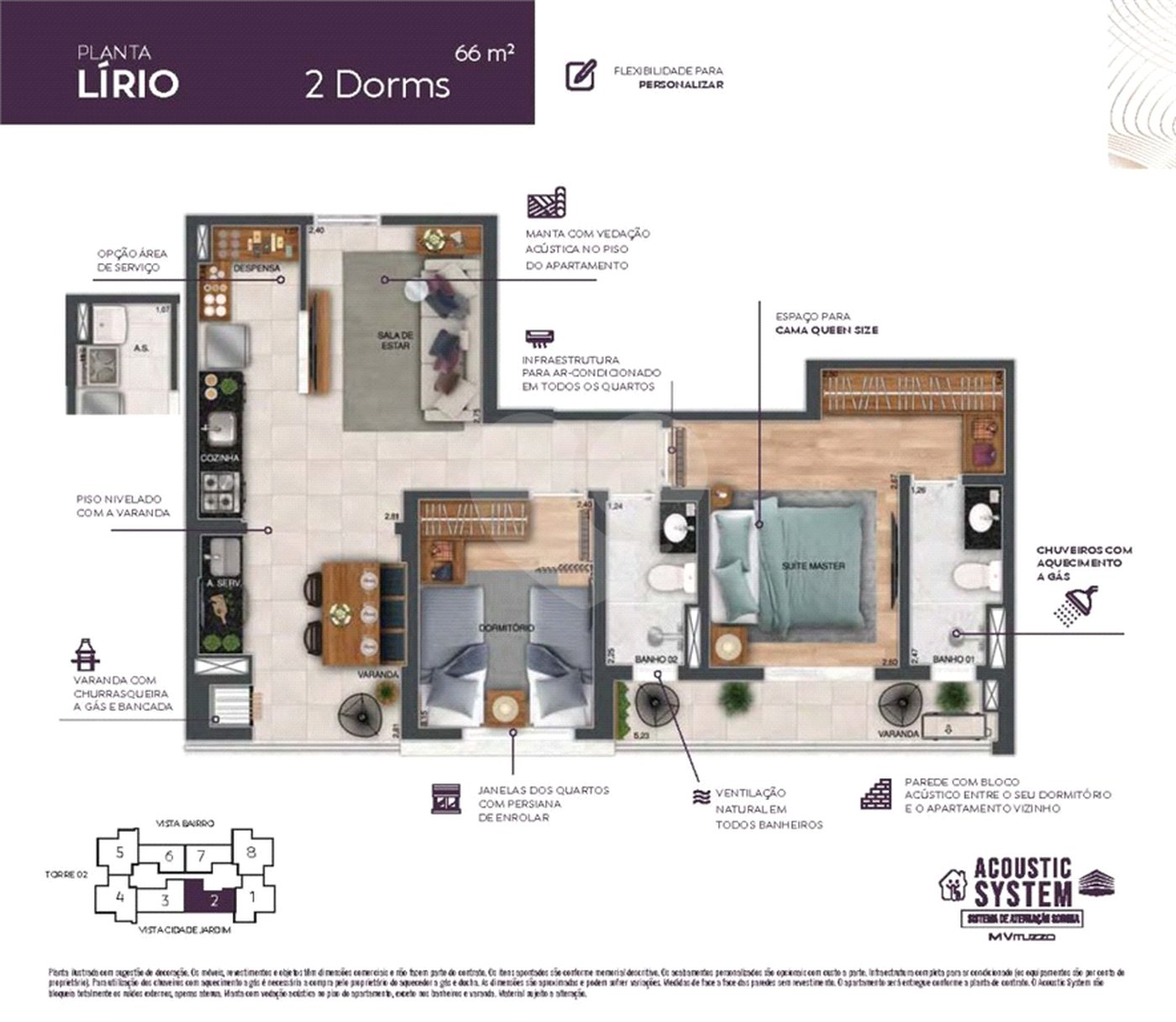 Apartamento à venda com 2 suítes em Jardim Satélite, São José dos Campos, SP