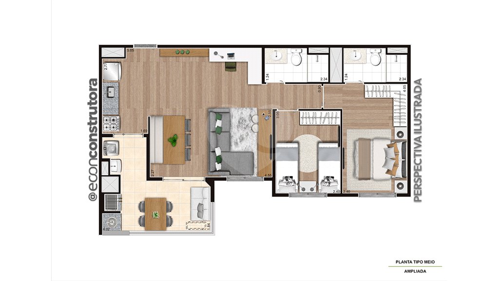 Apartamento à venda com 2 quartos, sendo 1 suíte,  em Jaguaré, São Paulo, SP