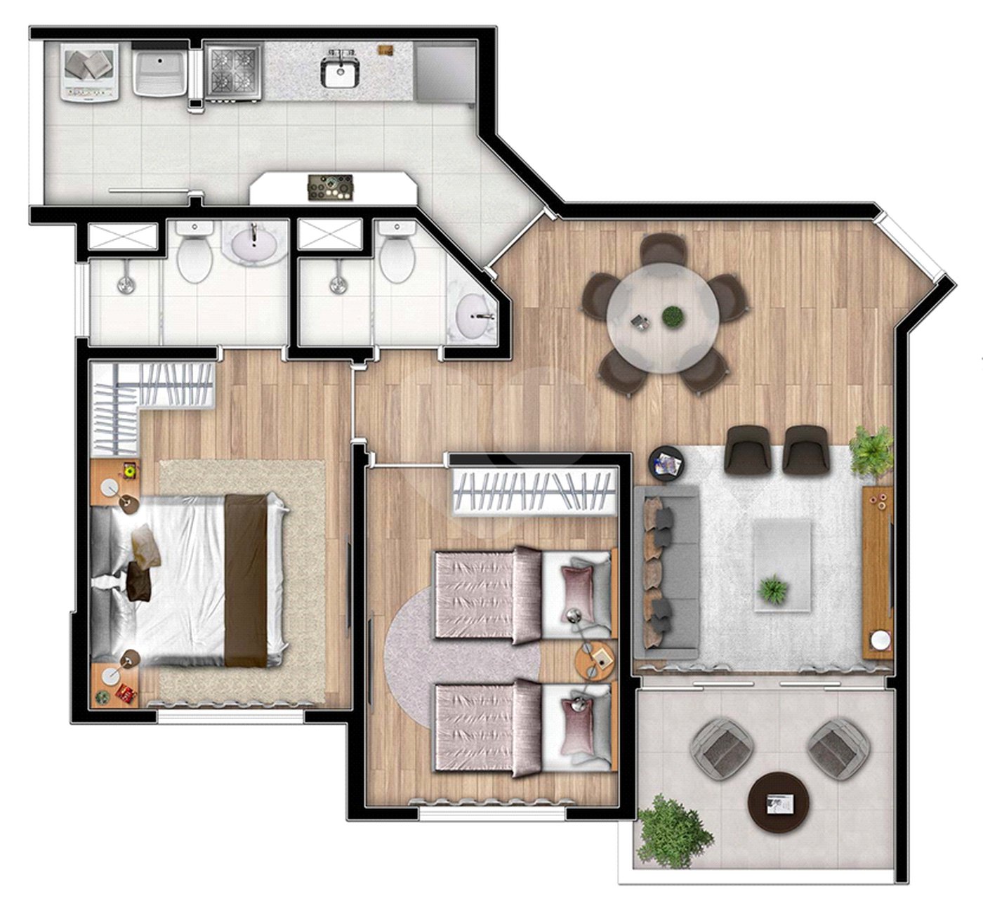 Apartamento à venda com 2 quartos, sendo 1 suíte, em Vila Paulista, São Paulo, SP