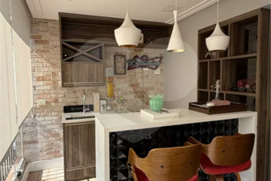 Apartamento totalmente mobiliado, com 02 suítes, 2 vagas de garagem 112m² a venda Vila Mascote.