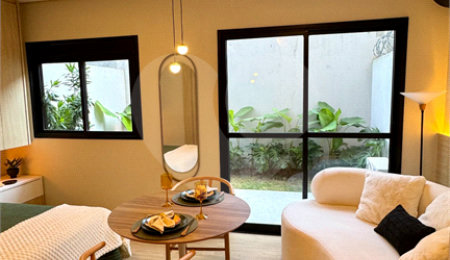 Apartamento garden para venda em Chácara Santo Antônio (Zona Sul) com 1 quarto, sendo 1 suíte , 39m²