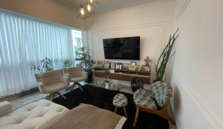 Apartamento 3 dormitórios com 2 suítes, 2 vagas demarcadas, no Embaré, Santos