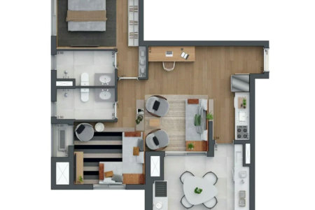 Apartamento à venda com 3 quartos, sendo 1 suíte, em Vila Cordeiro, São Paulo, SP