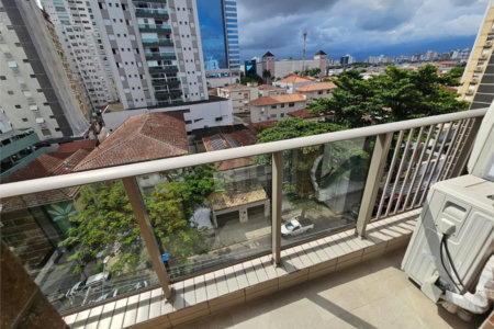 Apartamento com 2 dormitórios para alugar, 100 m² por R$ 12.500,02 - Aparecida - Santos/SP