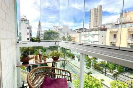 Apartamento com 3 dormitórios à venda, 87 m² por R$ 450.000,00 - Jardim Três Marias - Guarujá/SP