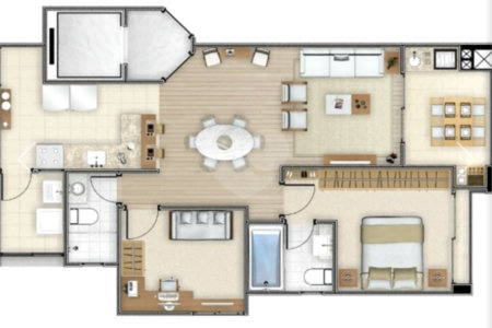Apartamento à venda com 2 quartos, sendo 1 suíte, em Perdizes, São Paulo, SP
