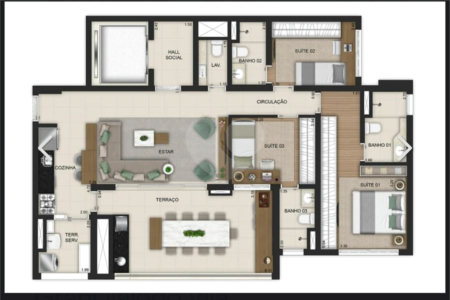 Apartamento à venda com 3 suítes, em Vila Independência, São Paulo, SP