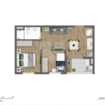 Apartamento à venda com 2 quartos, sendo 1 suíte, em Campo Grande, São Paulo, SP