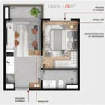 Studio à venda com 1 quarto em Pinheiros, São Paulo, SP