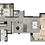 Apartamento à venda com 3 quartos, sendo 1 suíte, em Parque Campolim, Sorocaba, SP