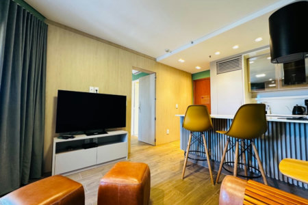 Flat com 1 dormitório para alugar, 43 m² por R$ 7.500,00/mês - Boqueirão - Santos/SP
